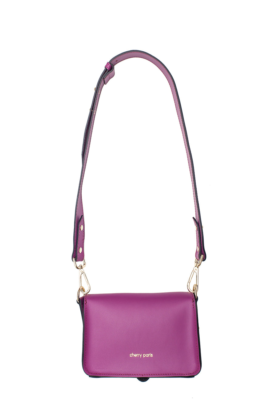 Sac banane en croûte de cuir, Philomene - Prune