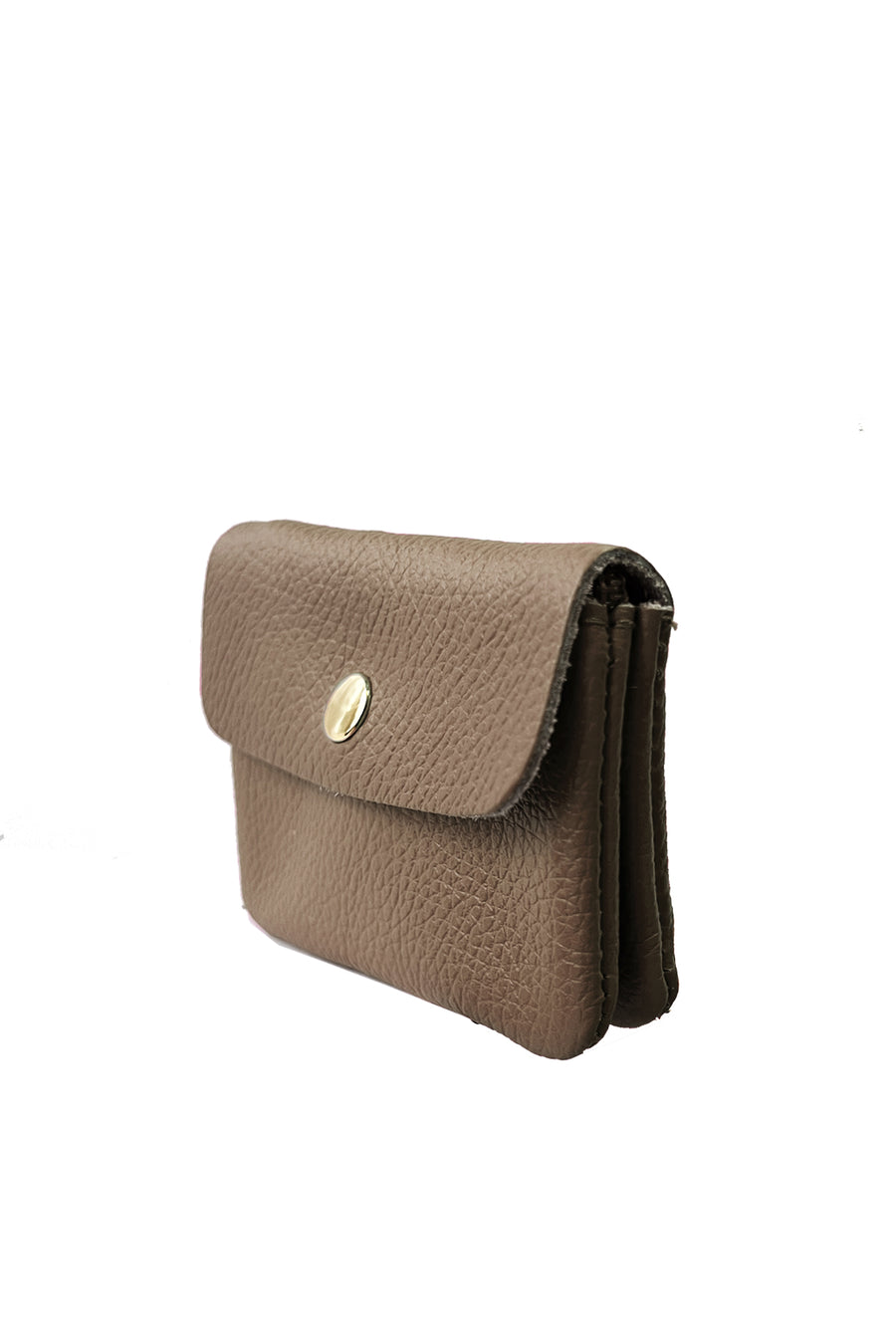 Sac Porte-monnaie LUCE GRAINÉ - Taupe foncé