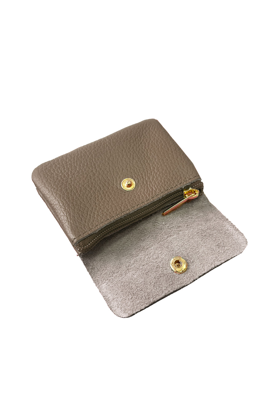 Sac Porte-monnaie LUCE GRAINÉ - Taupe foncé