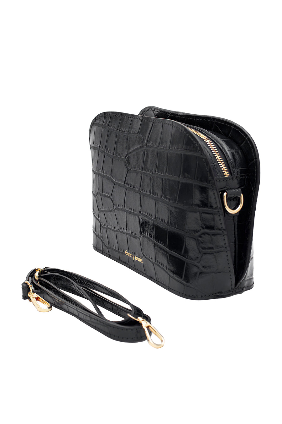 Sac DEBORAH CROCO - Noir