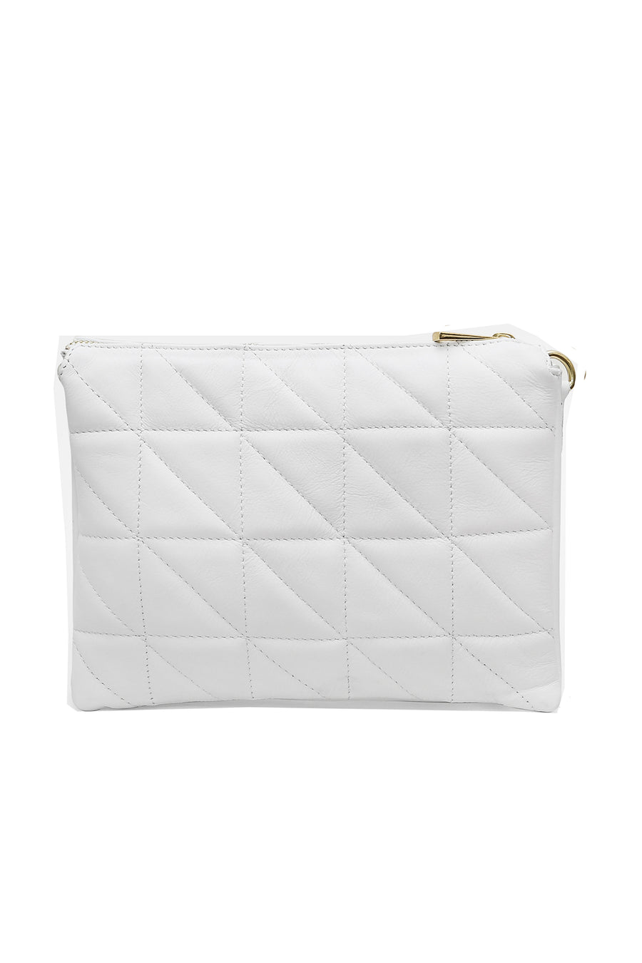Sac bandoulière cuir Aline - Blanc
