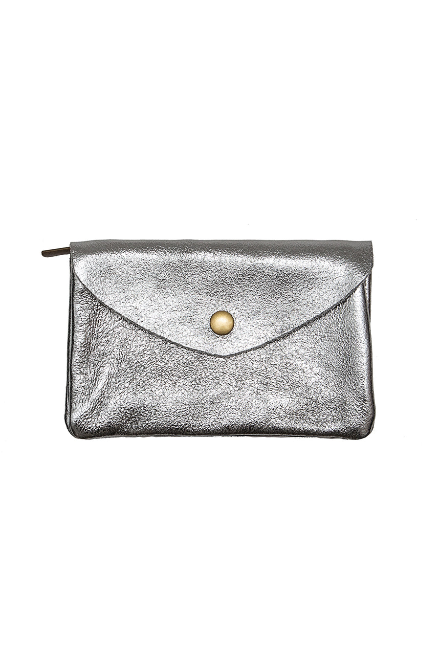 Sac pochette porte-monnaie KEREN METAL - Argent