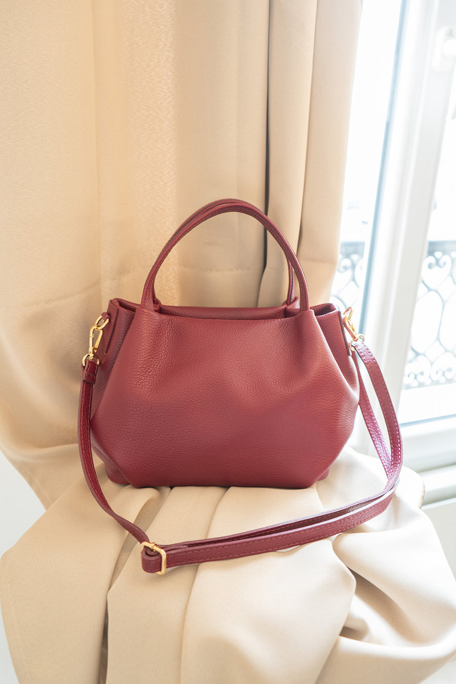 Sac à main CLELIA - Bordeaux