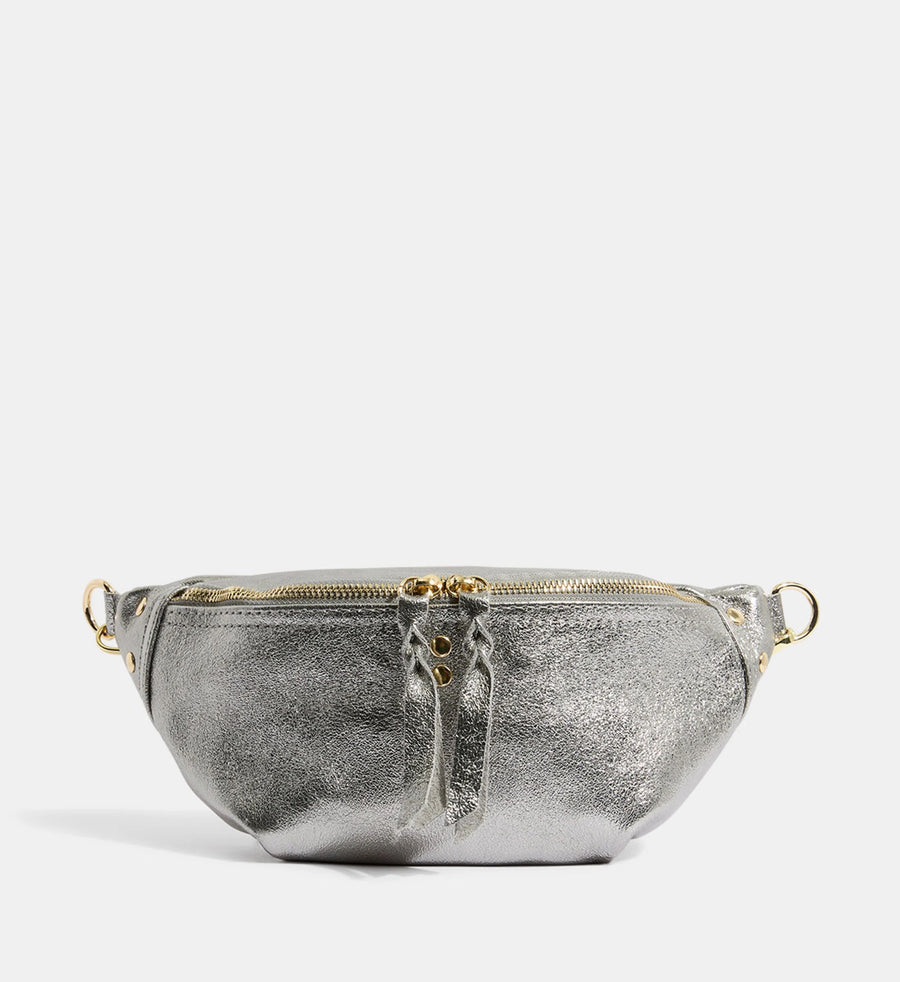 Sac Banane NELLY METAL - Argent