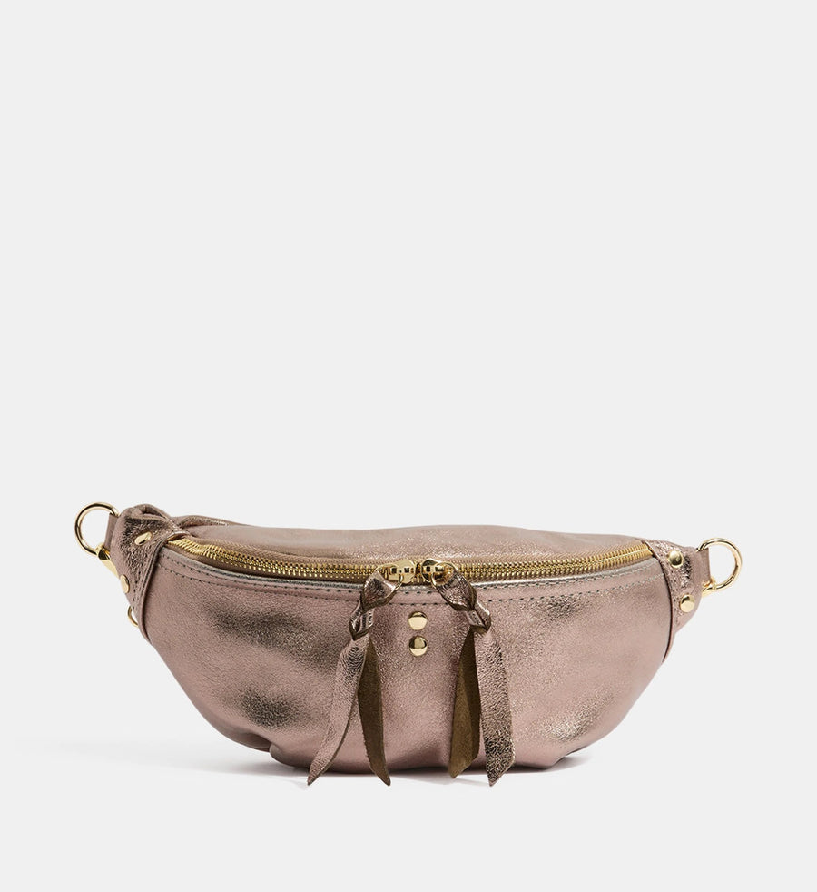 Sac Banane NELLY METAL - Etain