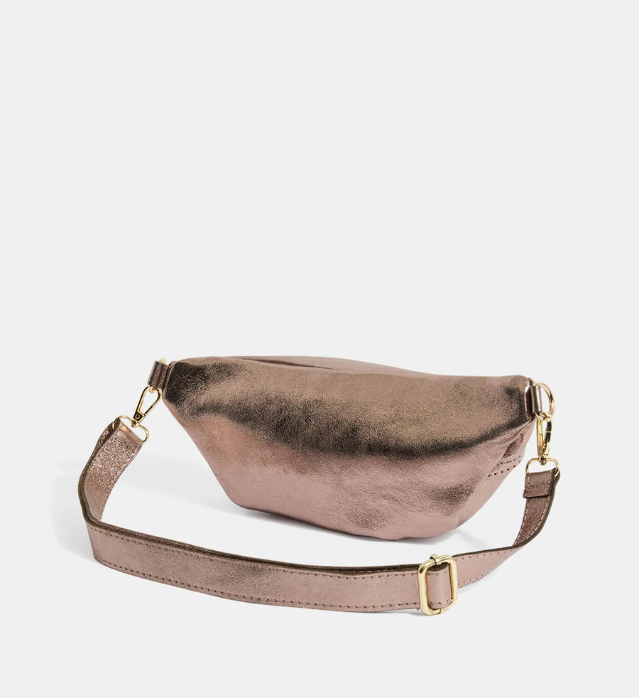 Sac Banane NELLY METAL - Etain