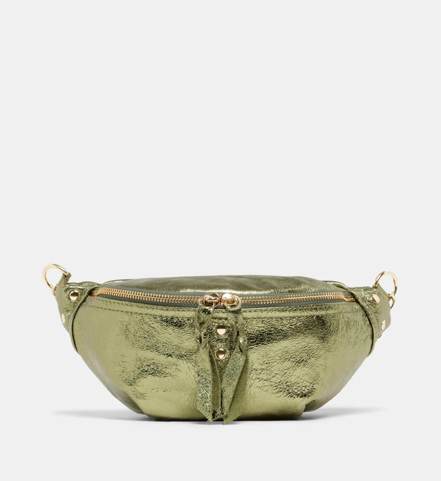 Sac Banane NELLY METAL- Kaki métal