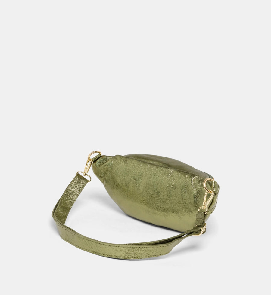 Sac Banane NELLY METAL- Kaki métal