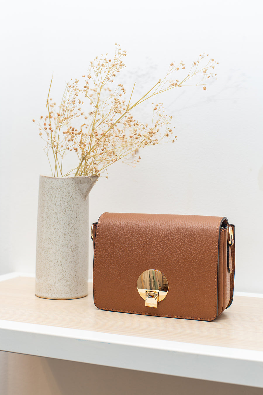 Sac pochette AMALIA - Cognac