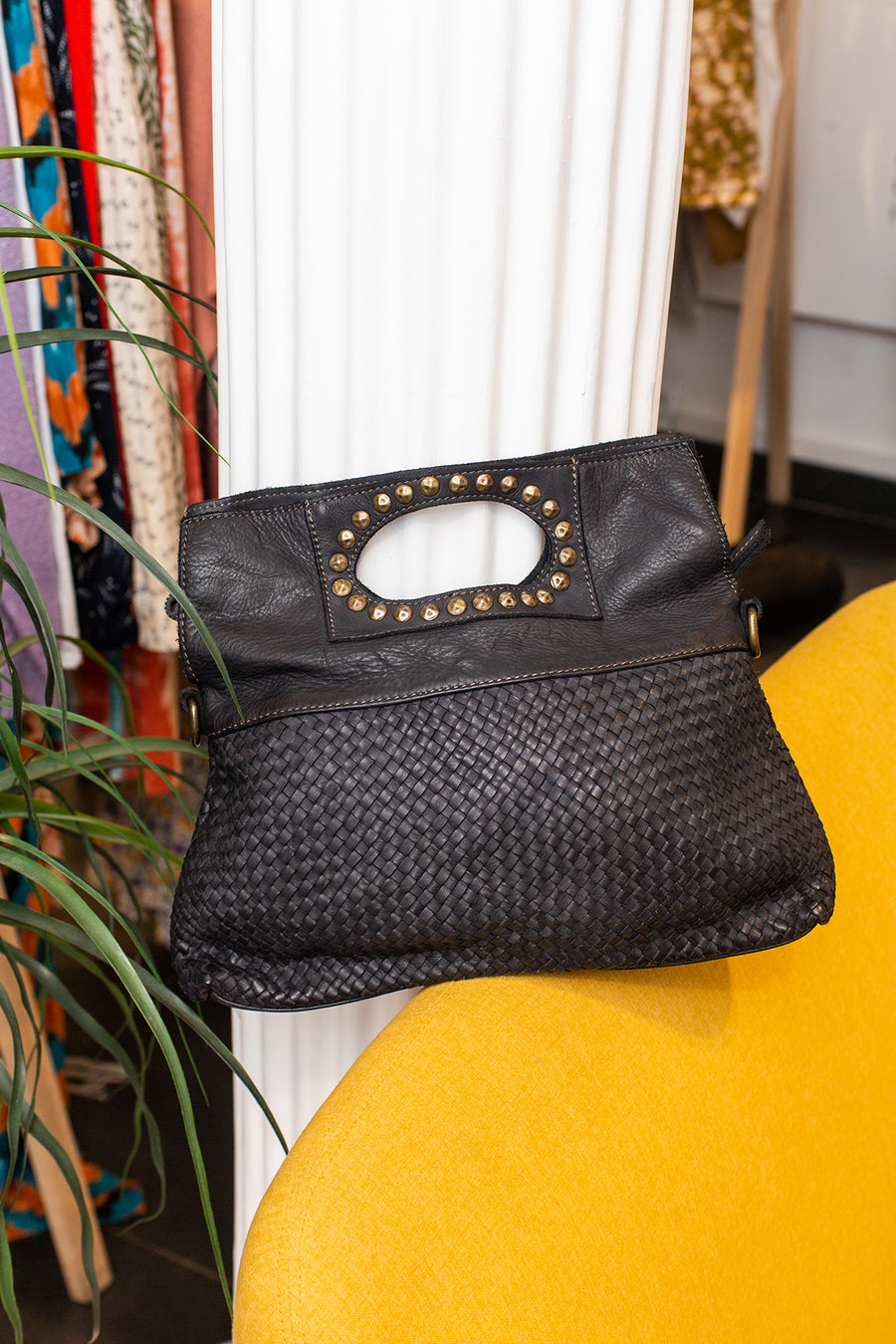 Sac vintage ATHENAIS - Noir