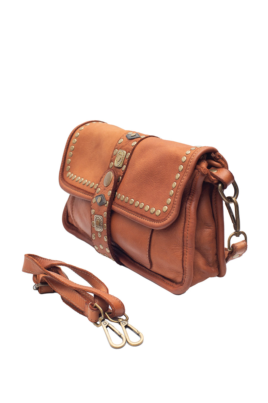 Sac vintage LINDSAY - Camel