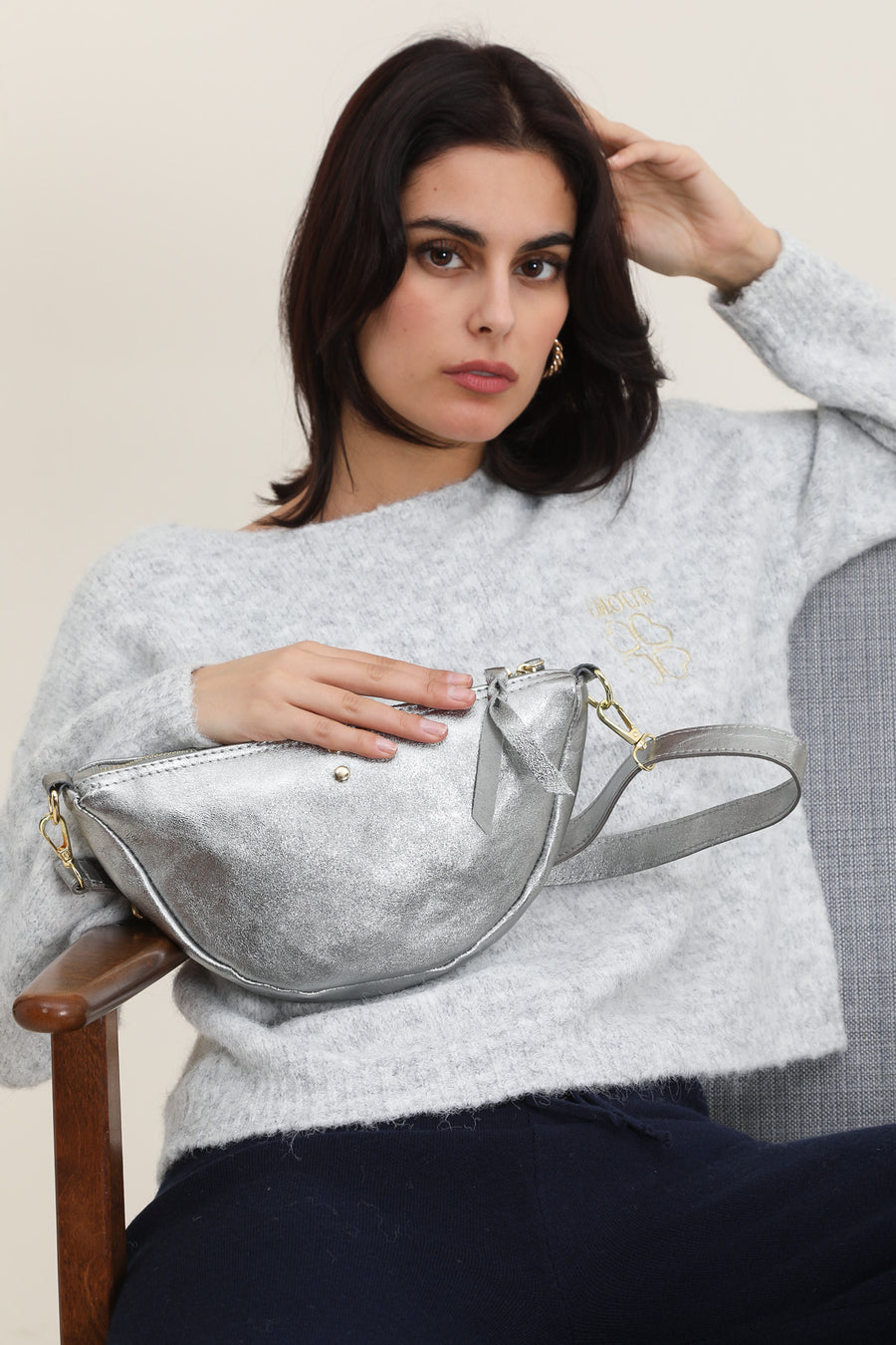 Sac ELYSSA METAL - Argent