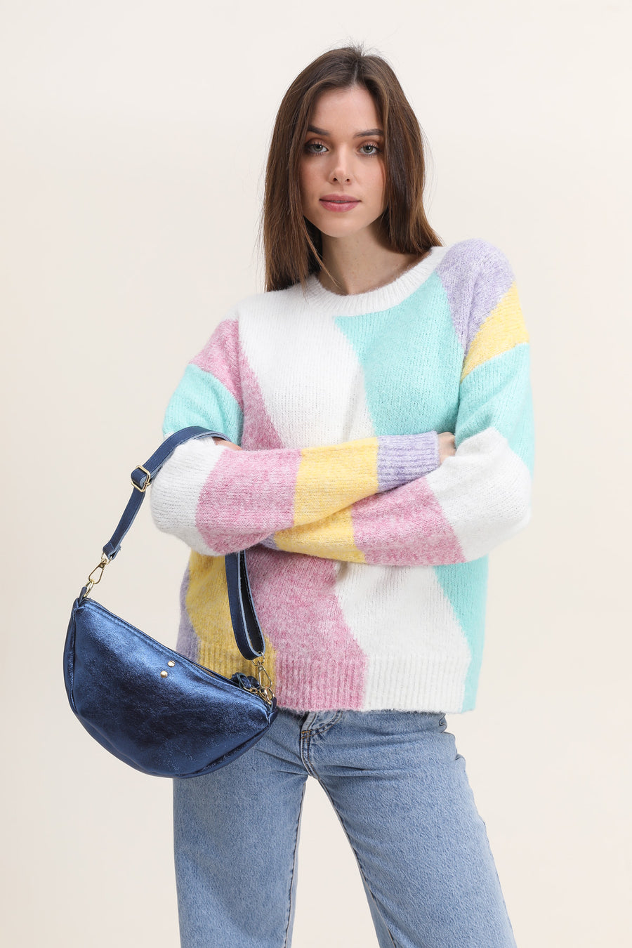 Sac ELYSSA METAL - Bleu métal