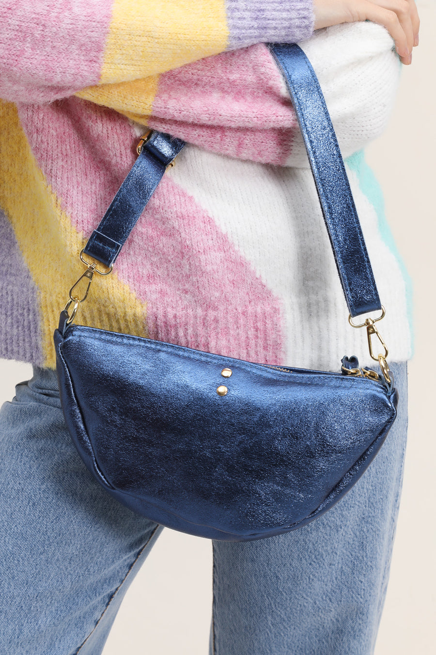Sac ELYSSA METAL - Bleu métal