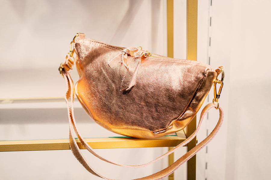 Sac ELYSSA METAL - Rose métal