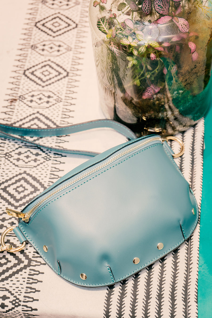 Sac Banane MALIA - Bleu givre