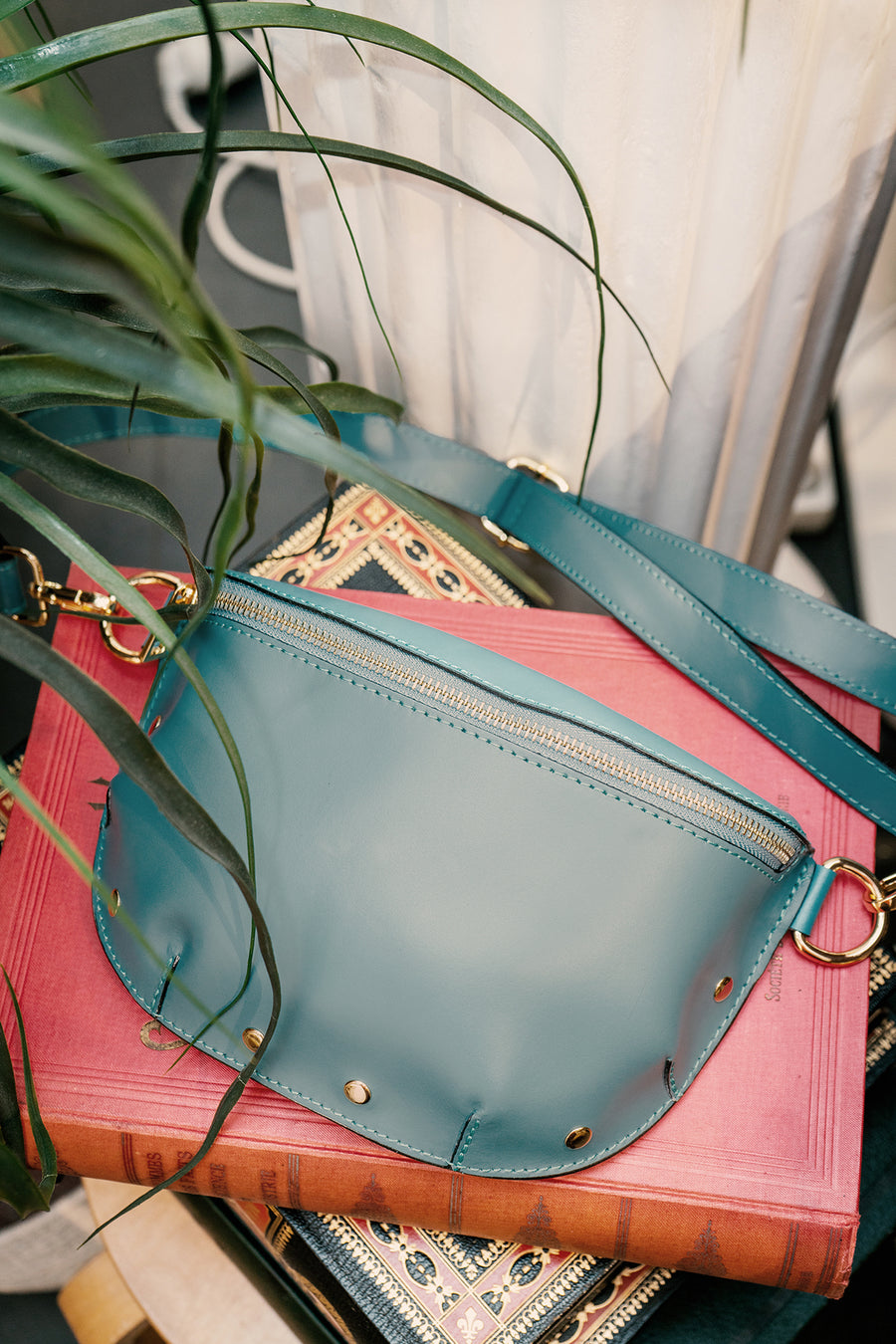 Sac Banane MALIA - Bleu givre