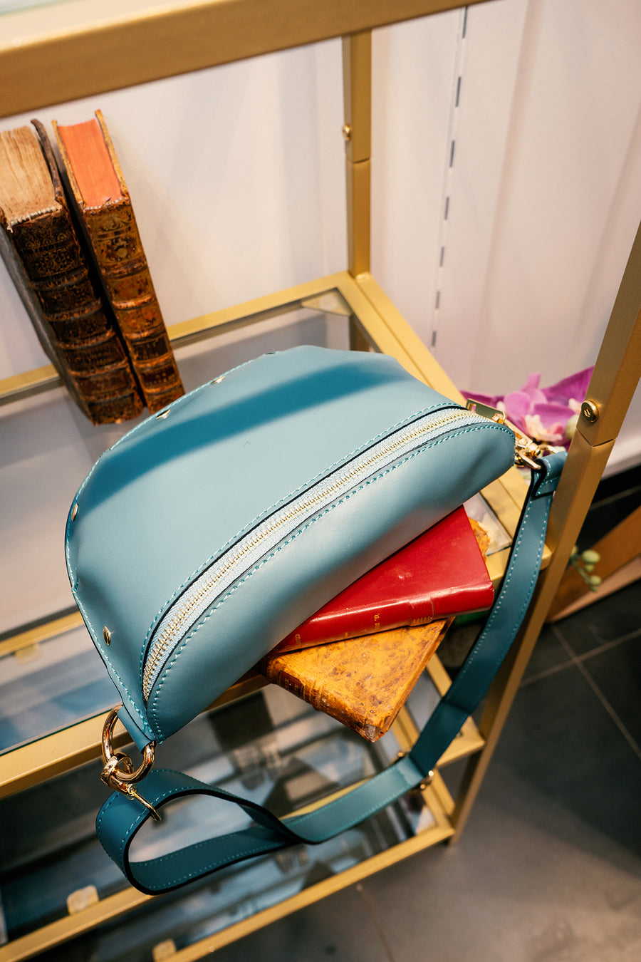 Sac Banane MALIA - Bleu givre