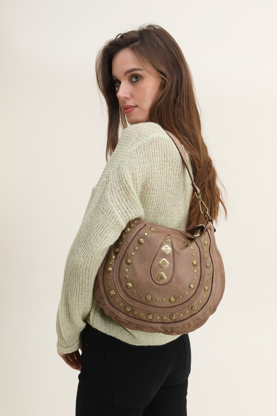 Sac porté épaule en cuir | Giorgio Sac porté épaule en cuir | Giorgio