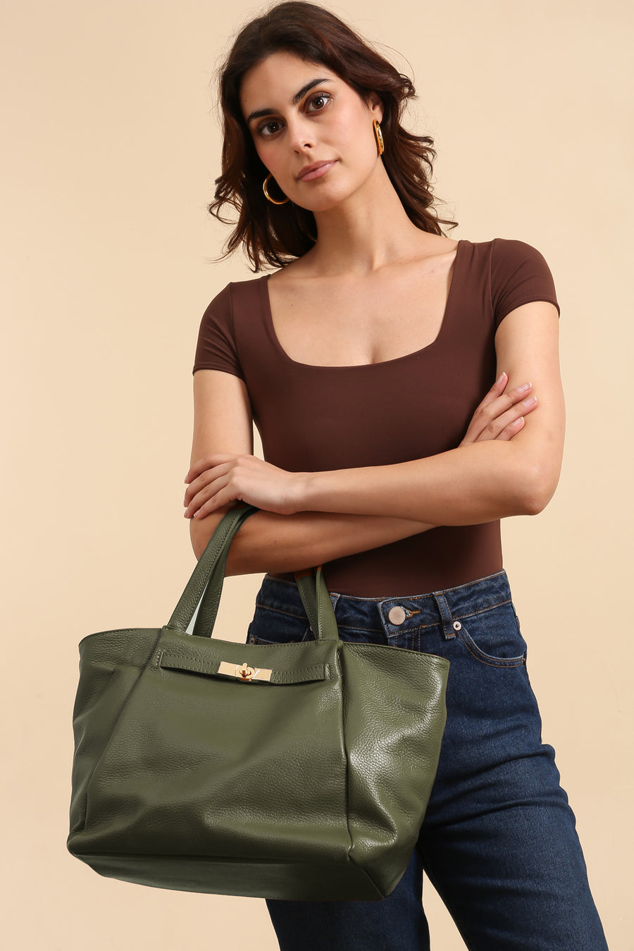 Sac Cabas ARIA - Kaki