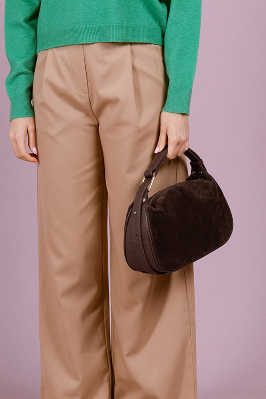 Sac AMICIE SUEDE - Chocolat
