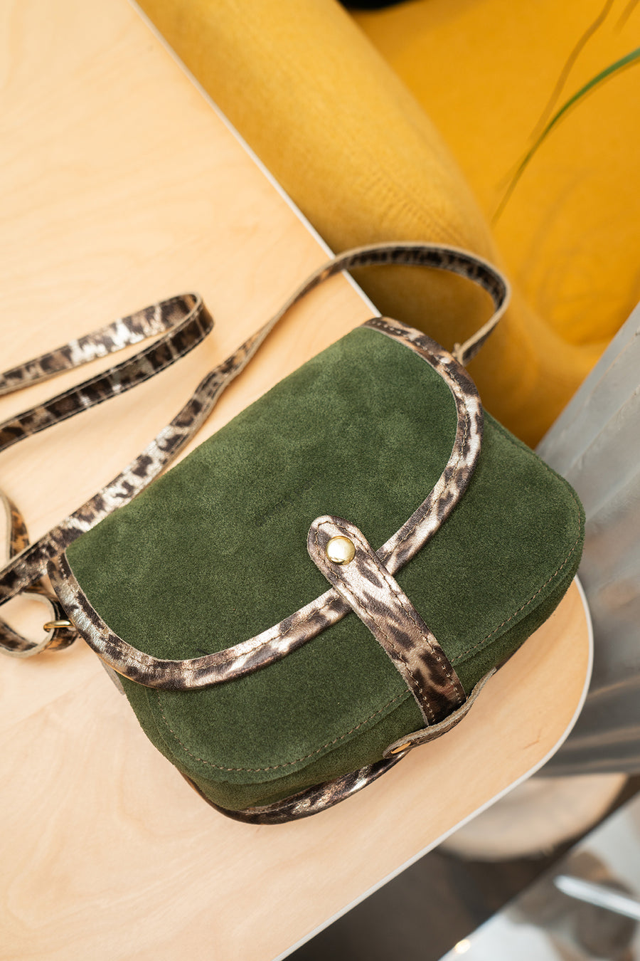 Sac MEISSA SUEDE - Kaki