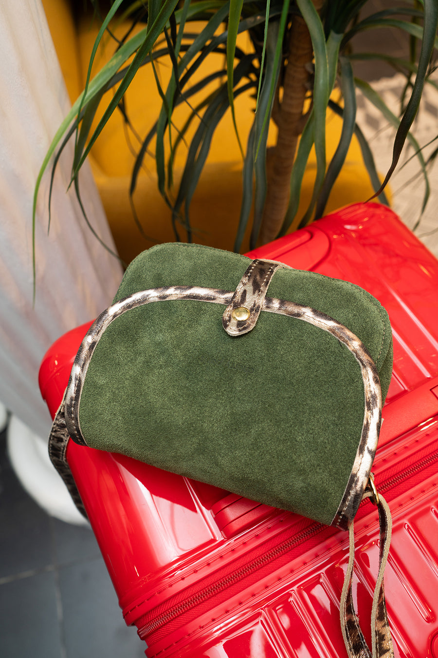 Sac MEISSA SUEDE - Kaki