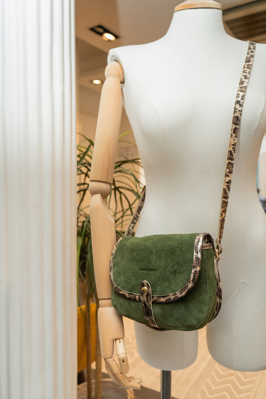 Sac MEISSA SUEDE - Kaki