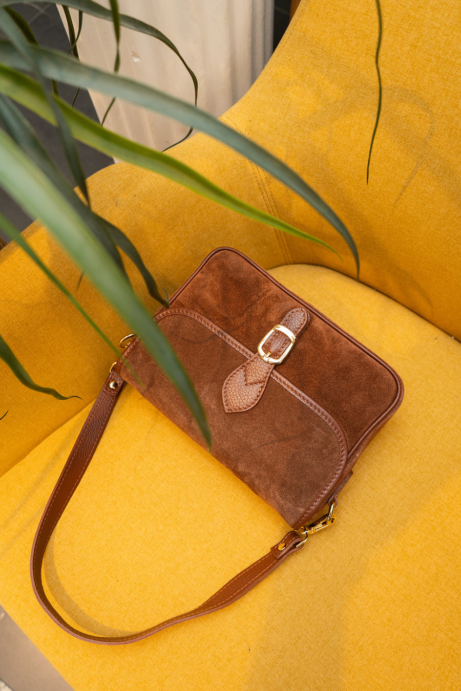 Sac EDITH SUEDE - Marron