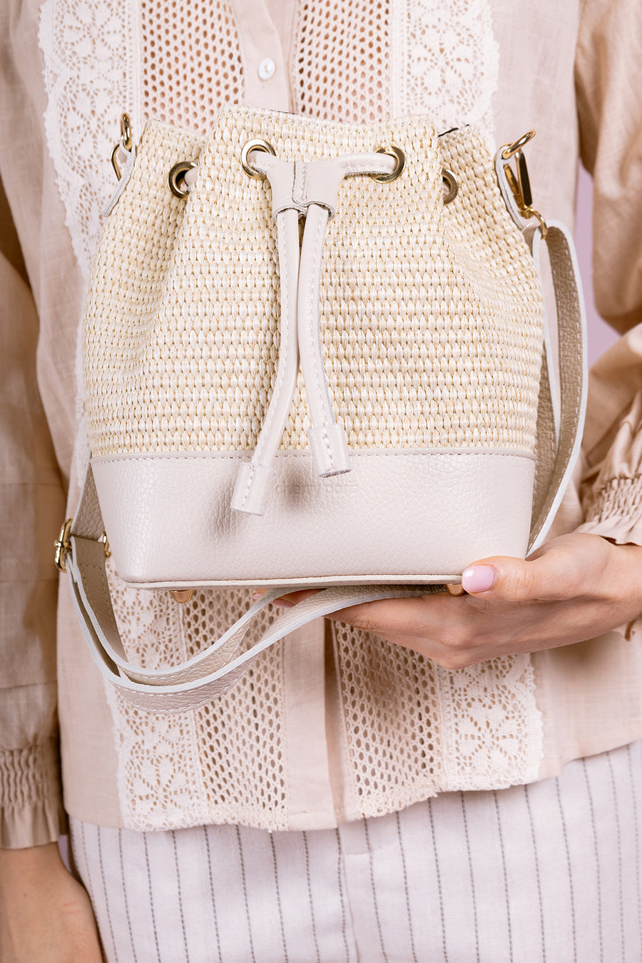 Sac CINTHYA RAPHIA - Beige