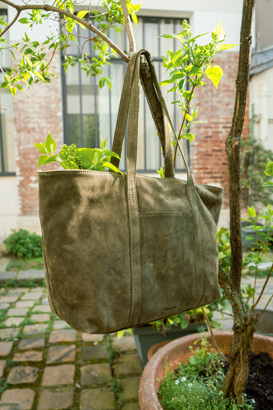 Sac FRANCESCA SUEDE - Kaki