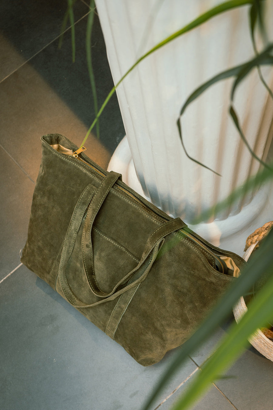 Sac FRANCESCA SUEDE - Kaki