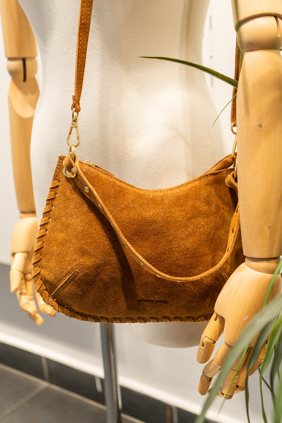 Sac JOËLLE SUÈDE- Camel