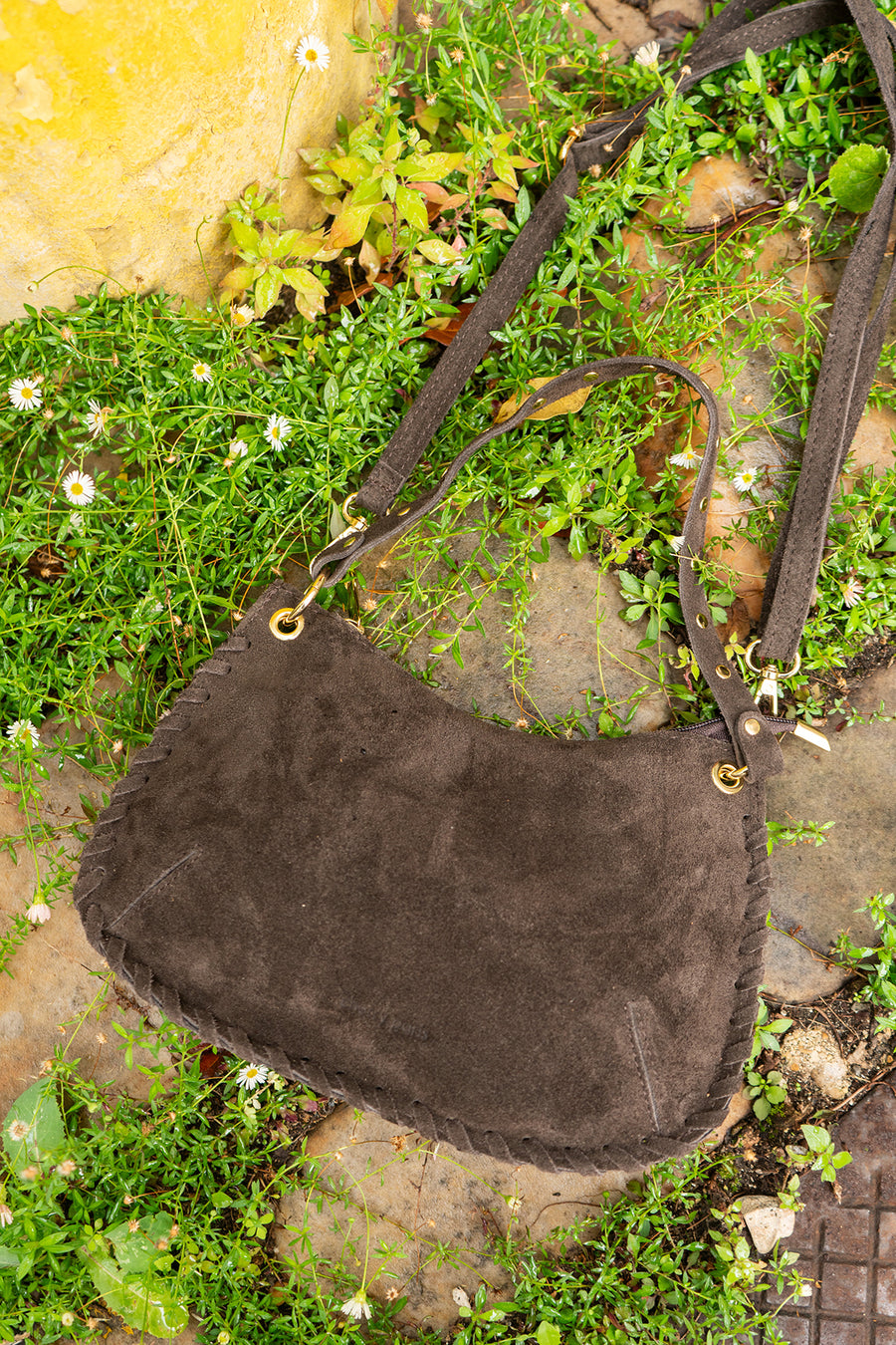 Sac JOËLLE SUÈDE- Chocolat