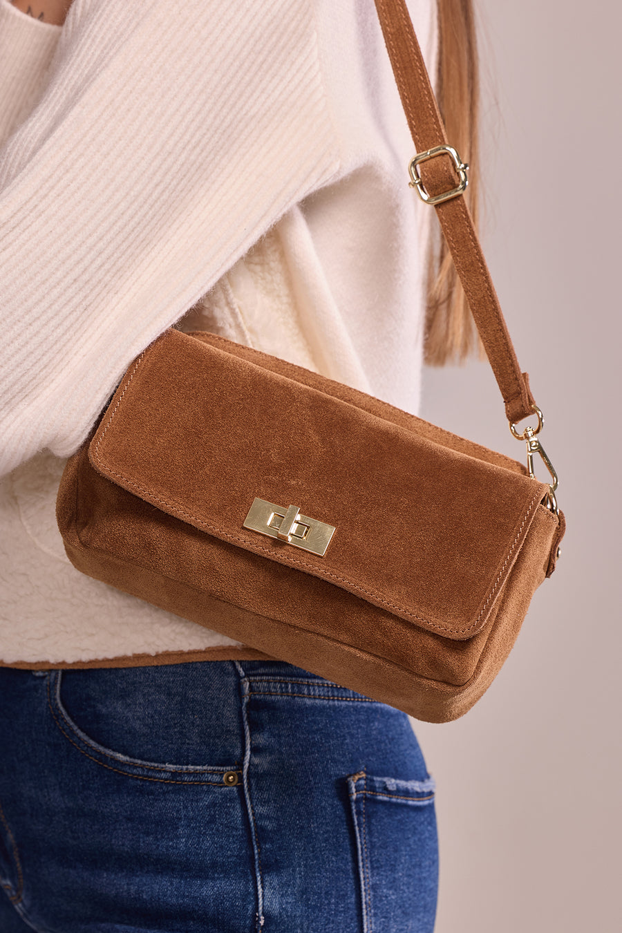 Sac ILIANA SUÈDE- Camel