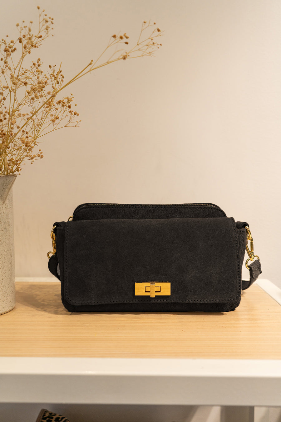 Sac ILIANA SUÈDE- Noir