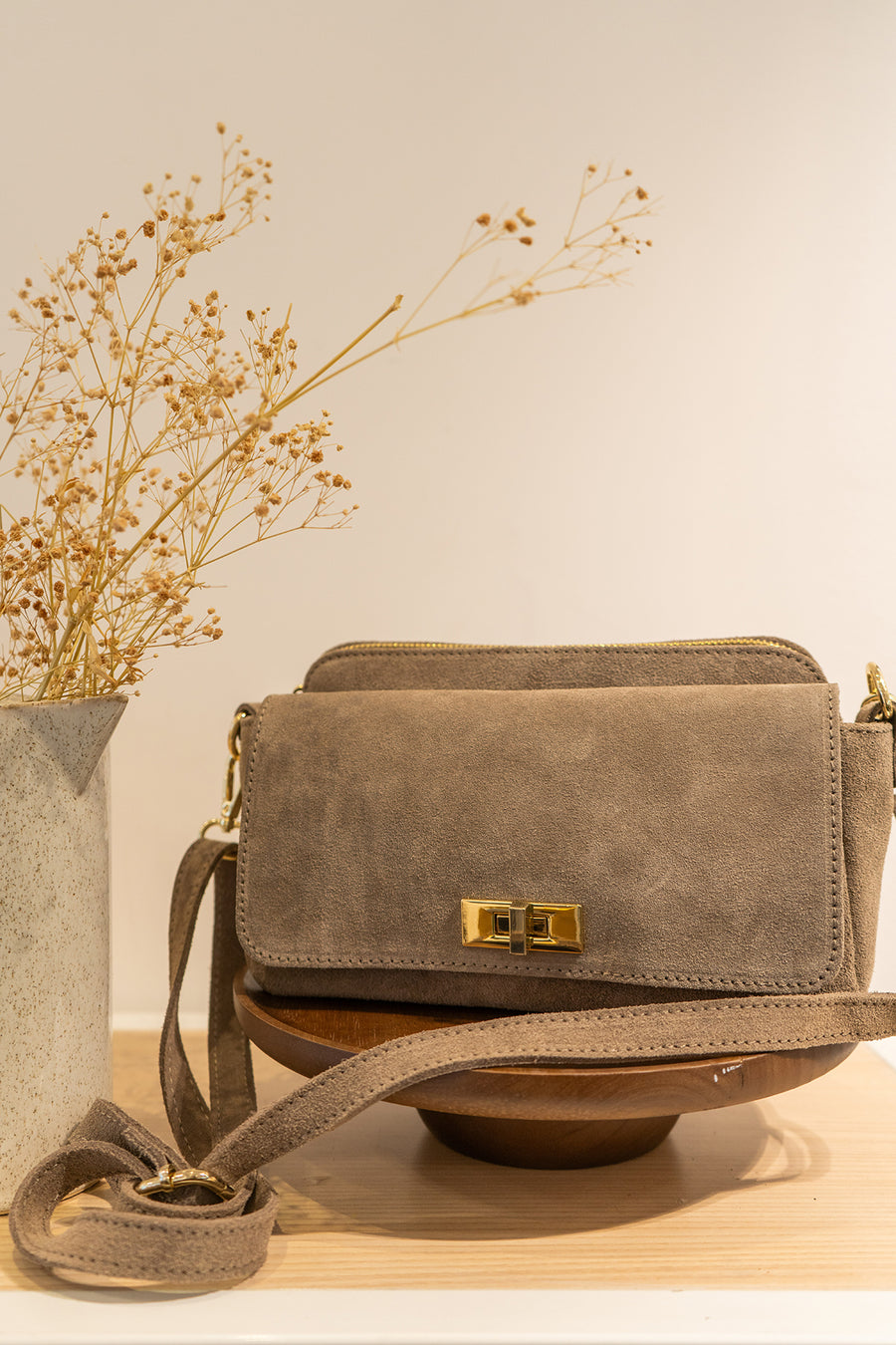 Sac ILIANA SUÈDE- Taupe