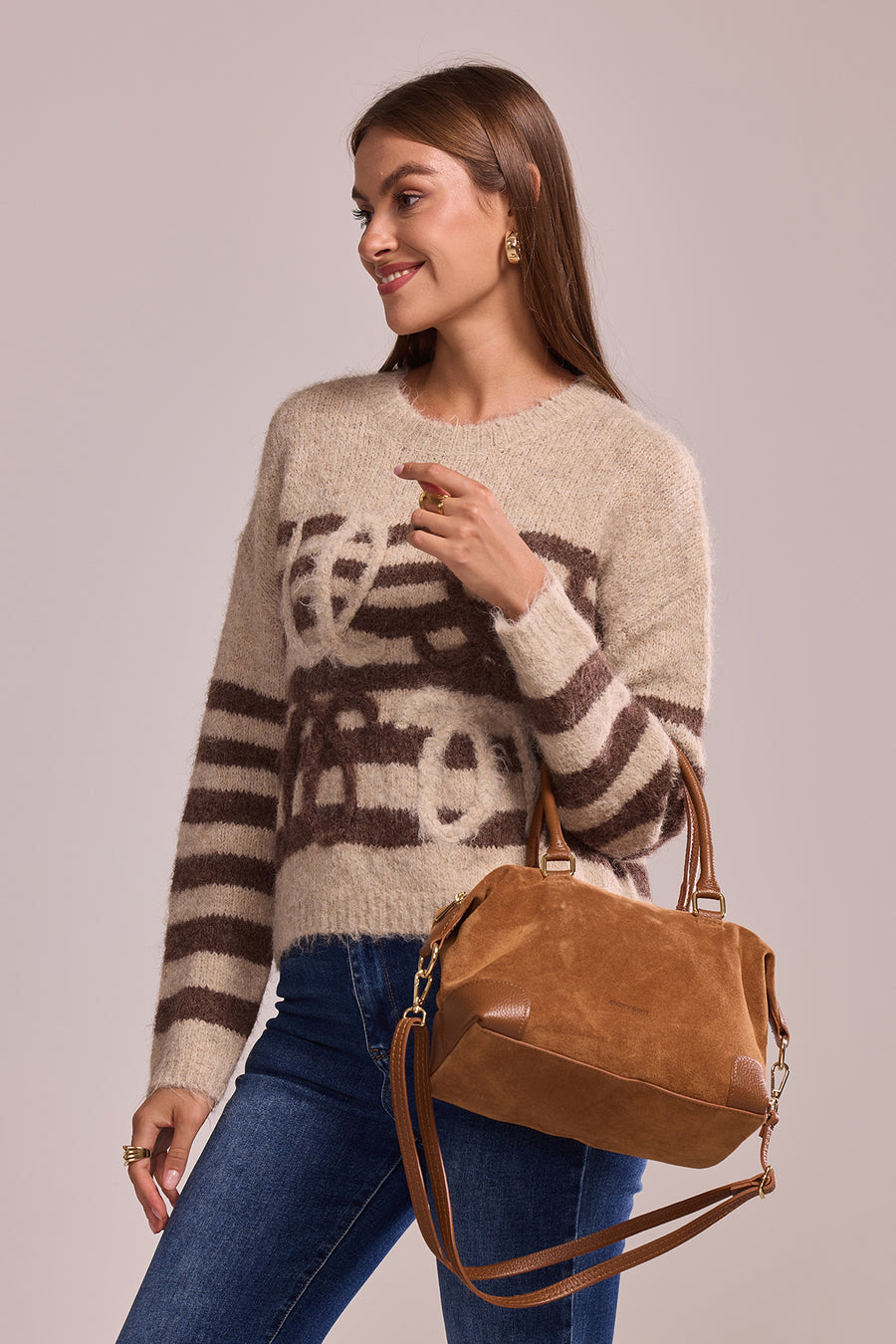 Sac ANIXE SUÈDE- Camel