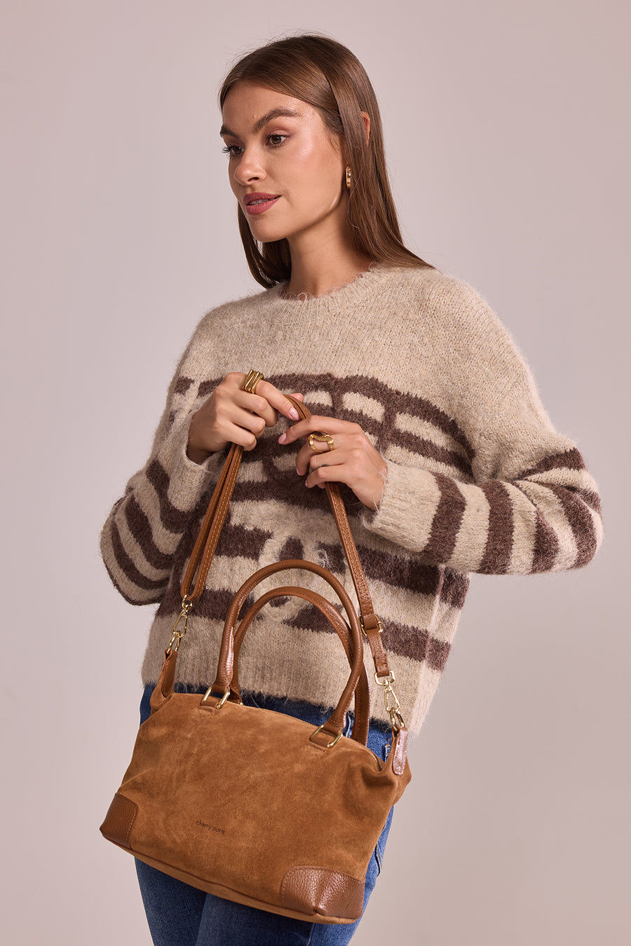 Sac ANIXE SUÈDE- Camel
