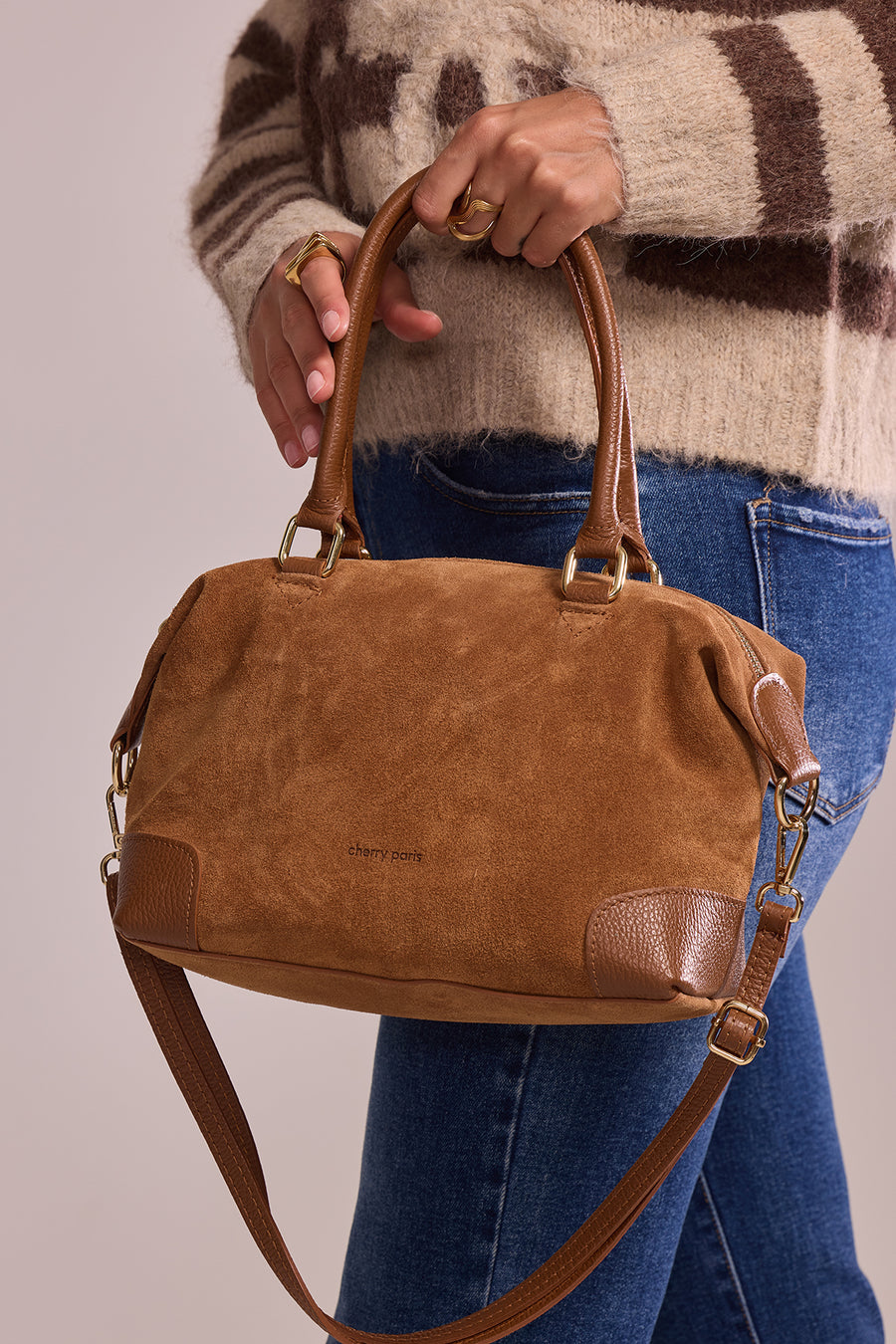 Sac ANIXE SUÈDE- Camel