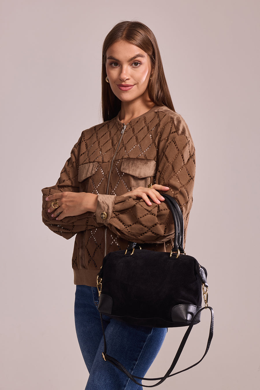 Sac ANIXE SUÈDE- Noir