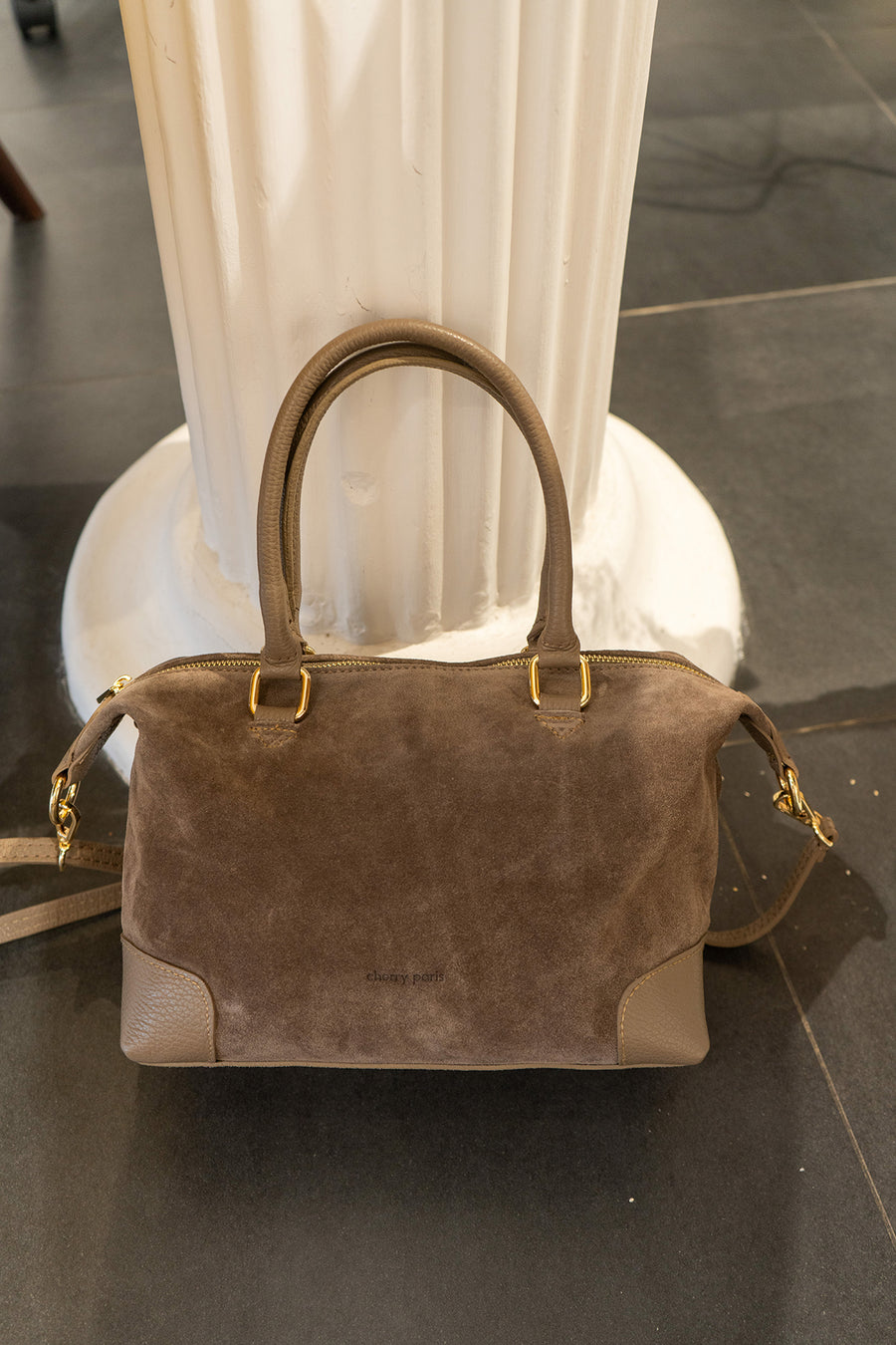 Sac ANIXE SUÈDE- Taupe