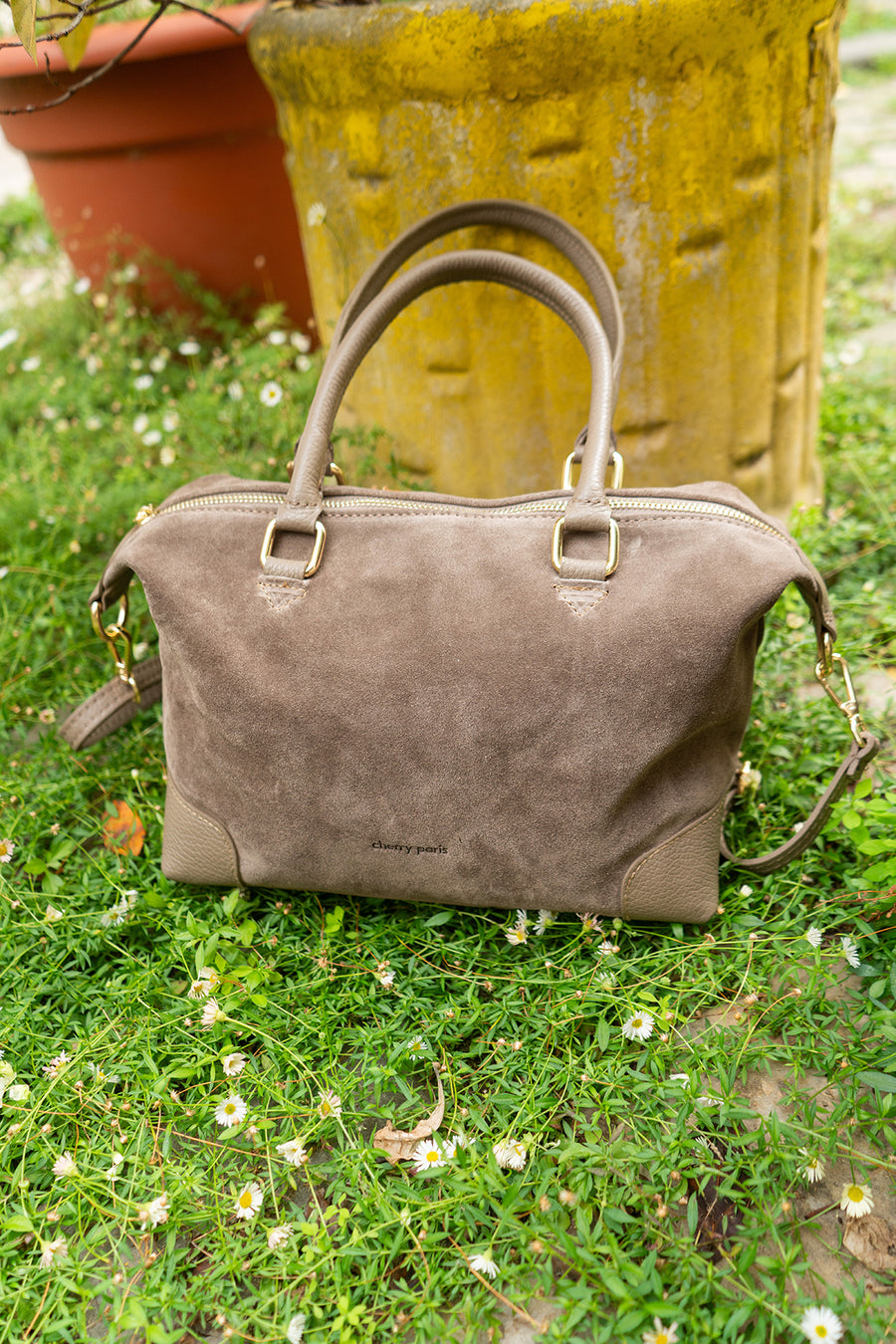 Sac ANIXE SUÈDE- Taupe