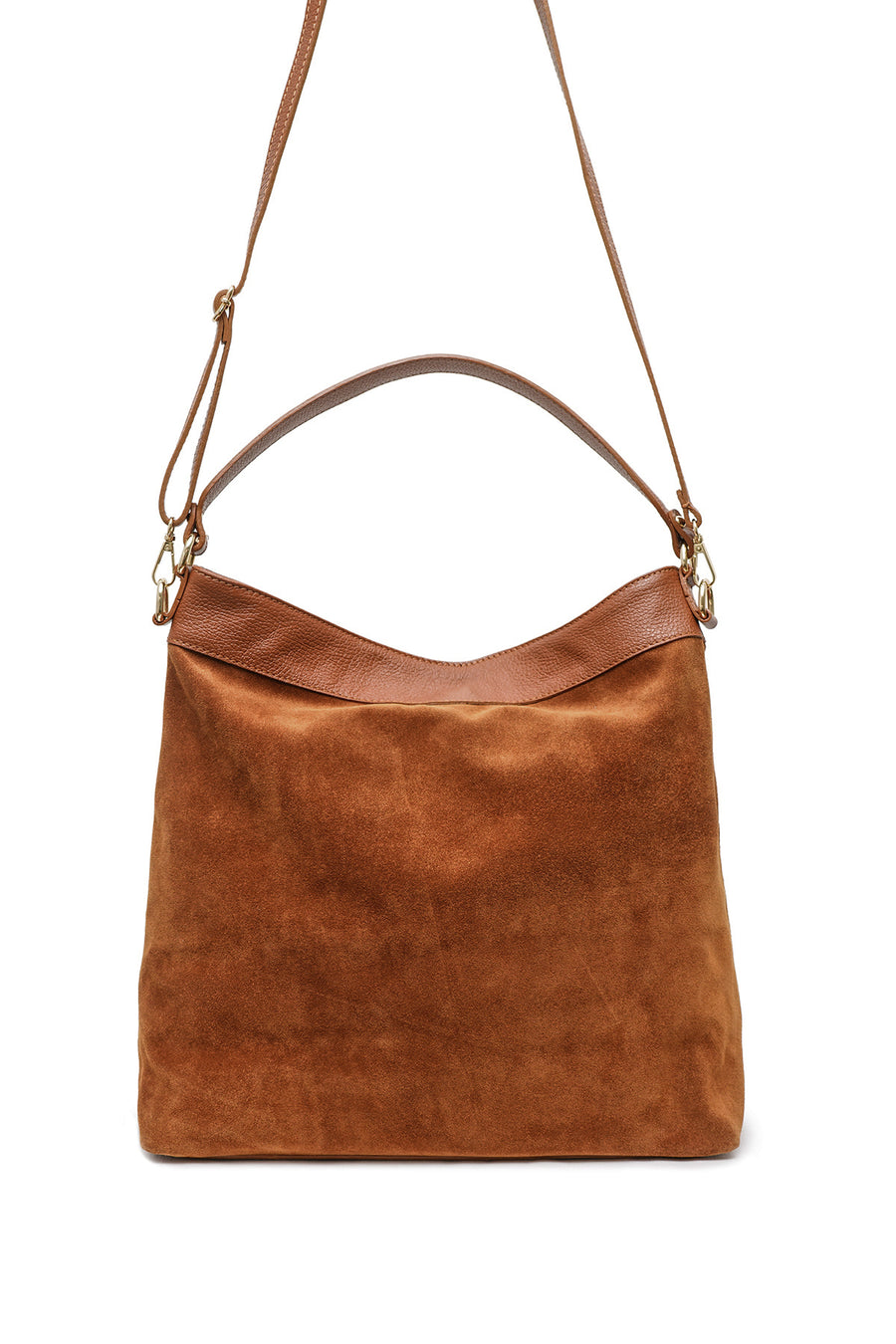 Sac CÉLINA SUÈDE- Camel