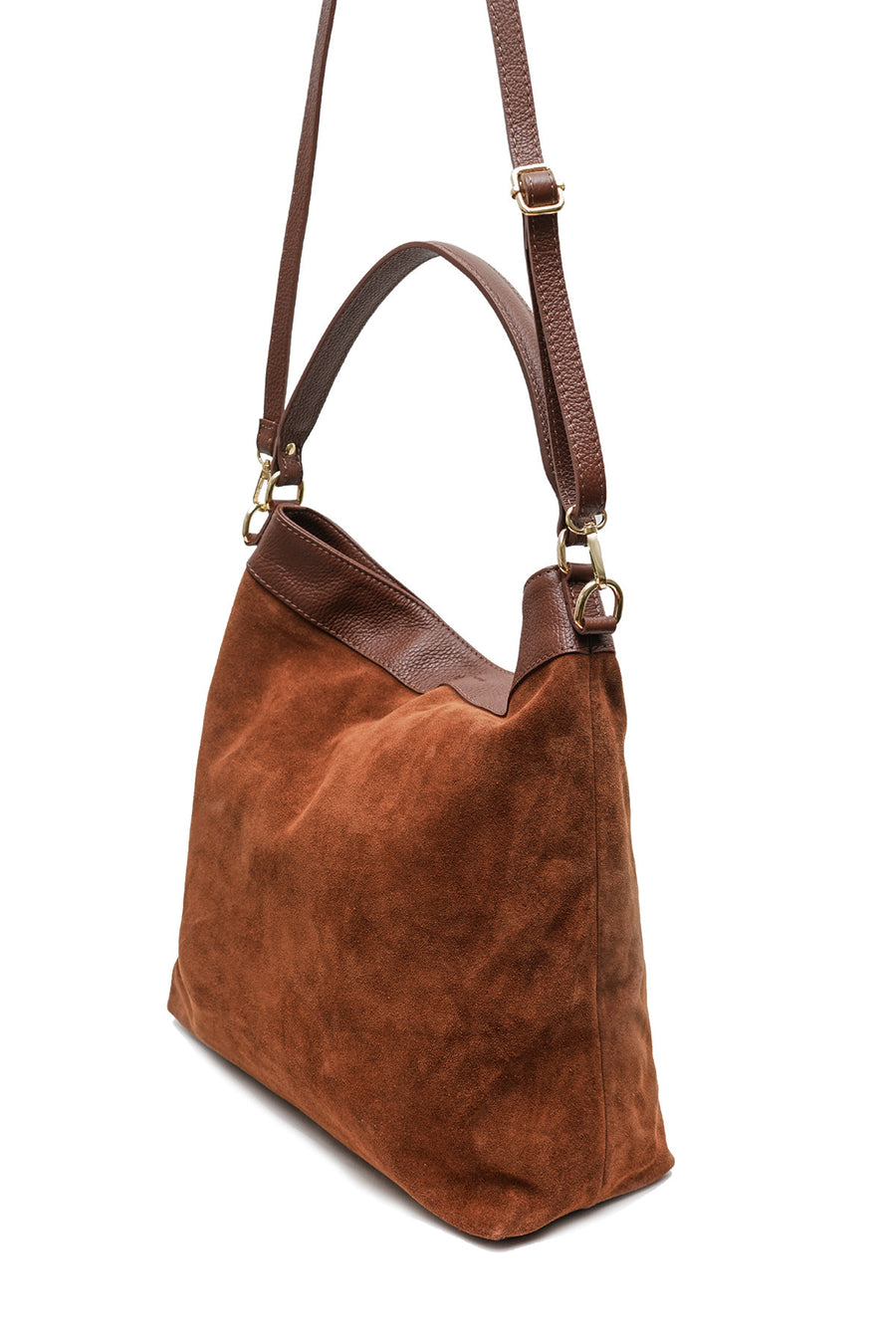 Sac CÉLINA SUÈDE- Marron