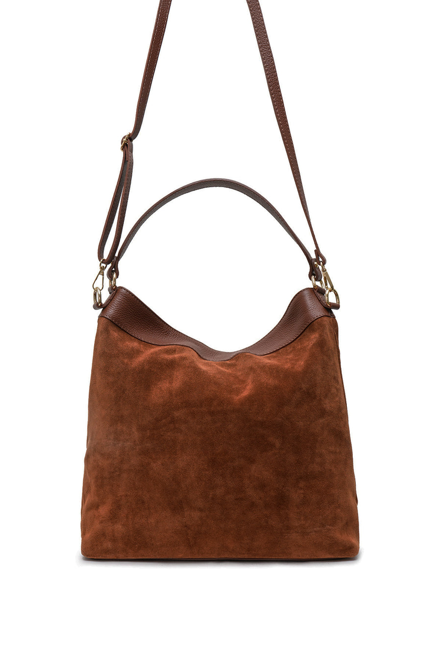 Sac CÉLINA SUÈDE- Marron
