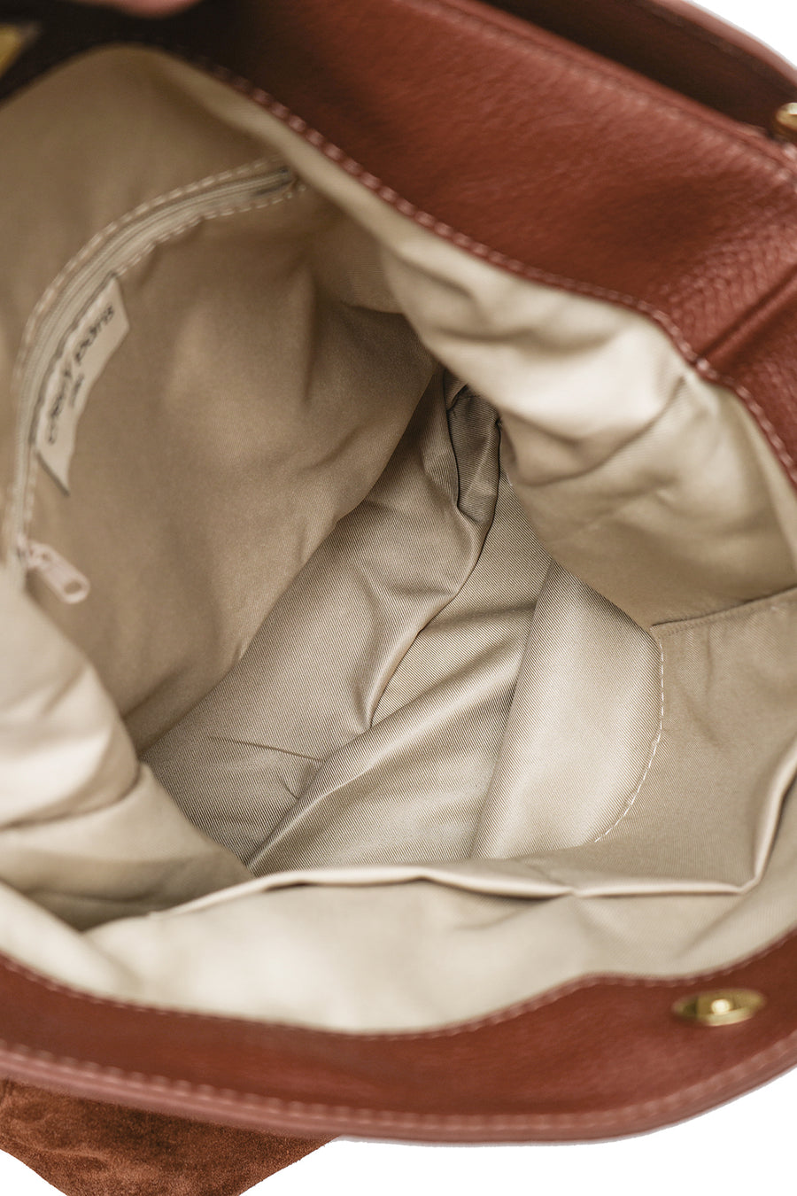 Sac CÉLINA SUÈDE- Marron