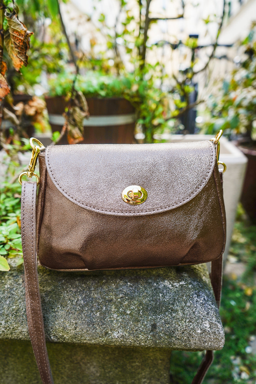 Sac LONORA MÉTAL- Étain