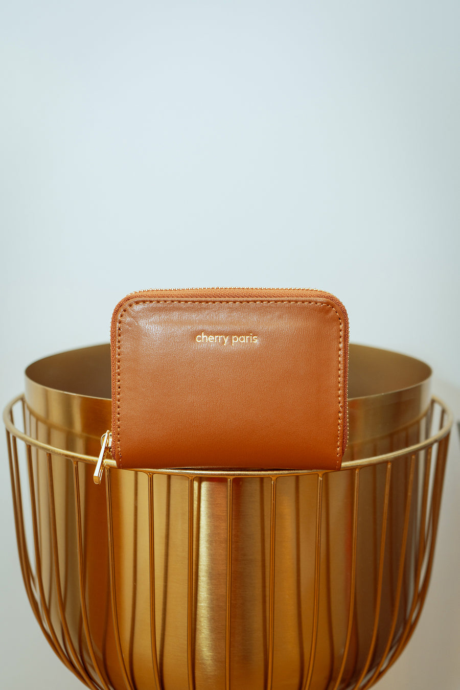 Porte-monnaie sac Box YUNA - Camel
