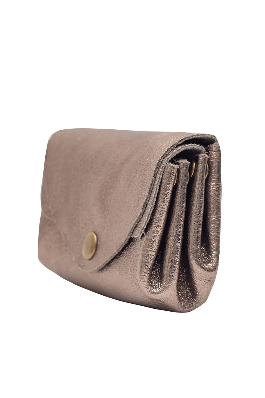 Porte-monnaie sac SUZIE METAL - Etain